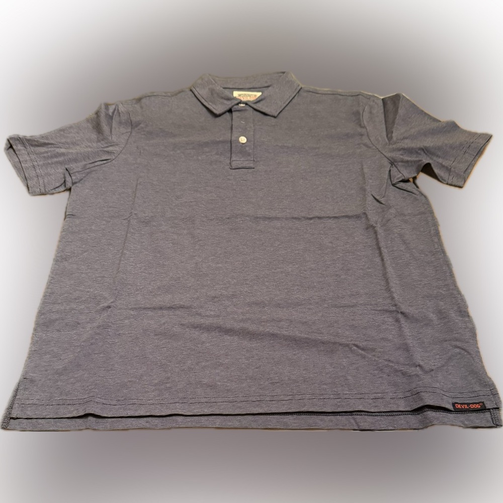 Brand New Devil Dog Men's Gray Polo Shirt